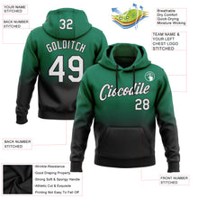 Load image into Gallery viewer, Custom Stitched Kelly Green White-Black Fade Fashion Sports Pullover Sweatshirt Hoodie
