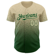 Load image into Gallery viewer, Custom Cream Green Authentic Fade Fashion Baseball Jersey
