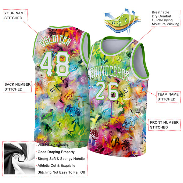 Athletic And Comfortable Neon Green Basketball Jersey Design For Sale 