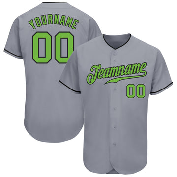 Custom Gold Neon Green-Red Authentic Baseball Jersey Sale– Fcustom