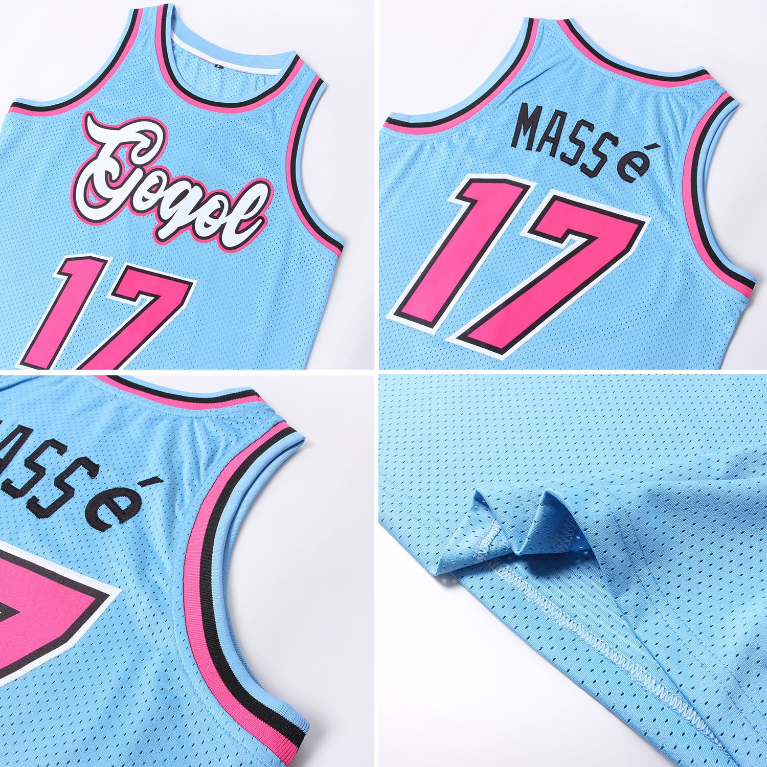 Cheap Custom Light Blue Pink-Black Authentic City Edition Basketball Jersey  Free Shipping – CustomJerseysPro