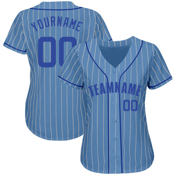 Pinstripe Baseball Jersey(Sky Blue)