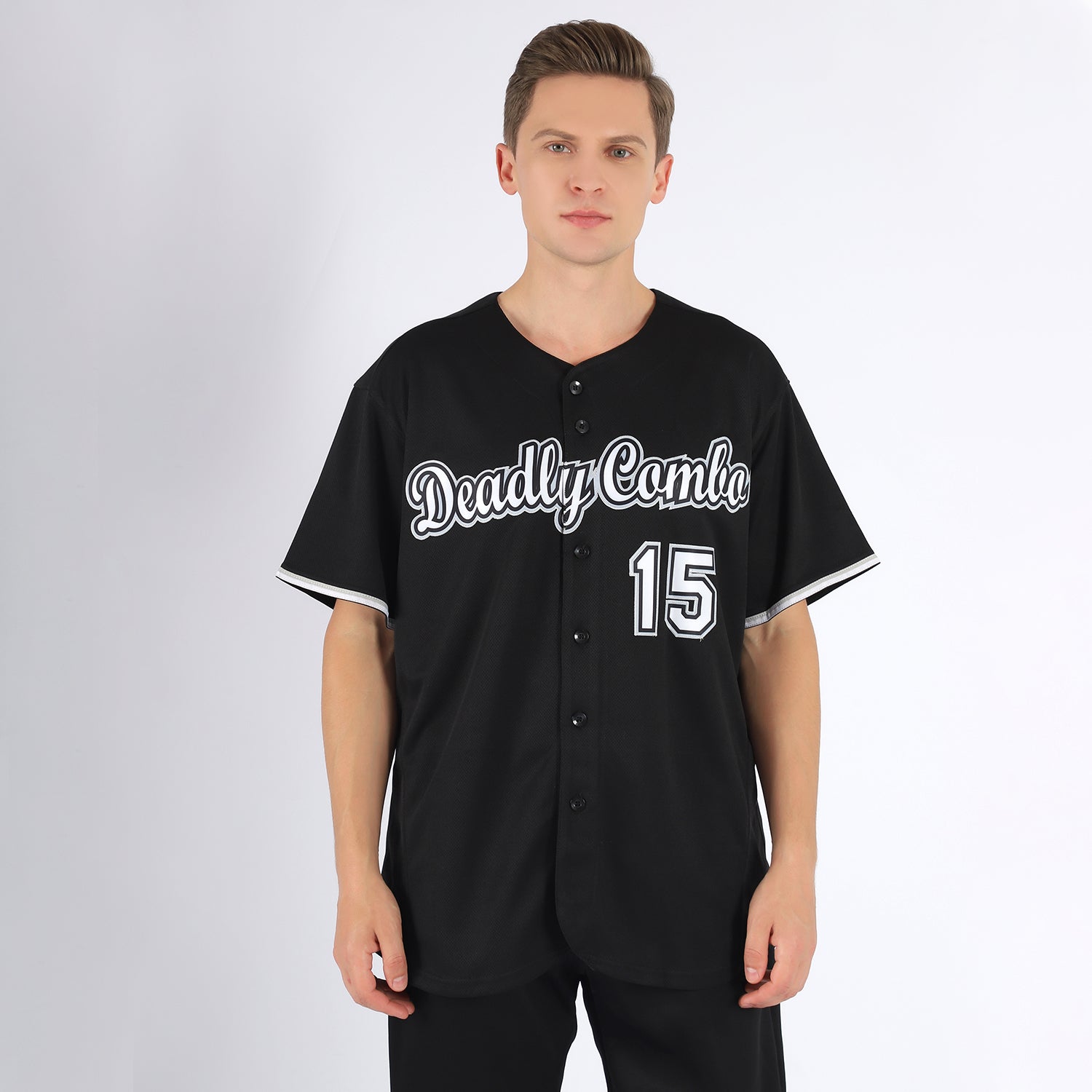 Custom Black White-Gray Authentic Baseball Jersey - Personalized Name,  Number, Team Logo