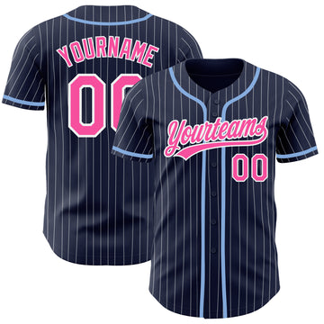 Custom Baseball Jersey Embroidered Your Names and Numbers – Pinstripe(White/ Red) - Blank Jerseys