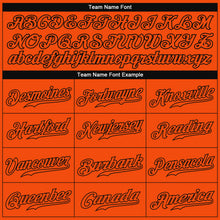 Load image into Gallery viewer, Custom Orange Orange-Black Authentic Baseball Jersey
