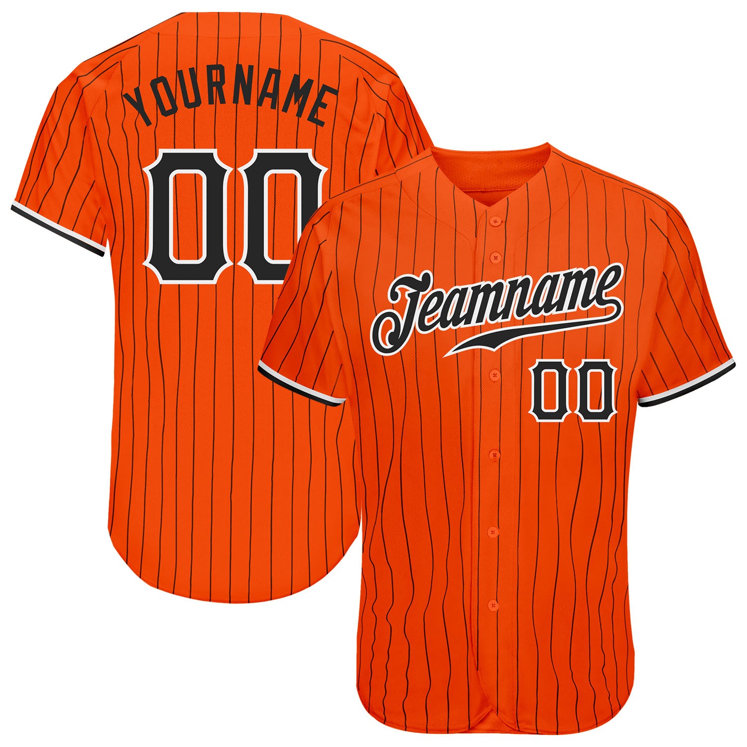 Tigger Baseball Black Orange Custom Name Baseball Jersey Disney