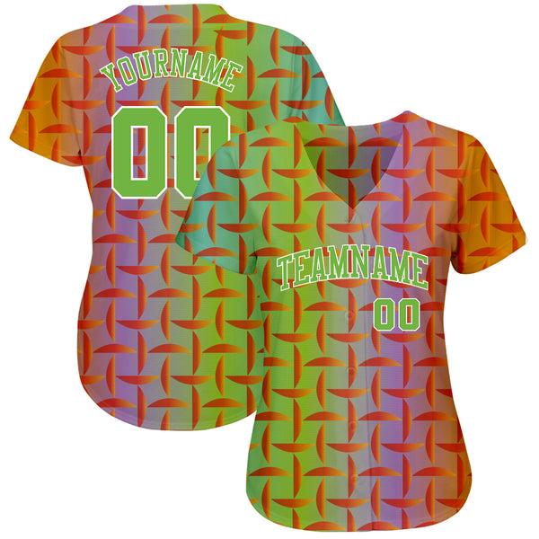 Lime green hot sale baseball jersey