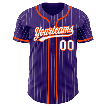 Cheap Custom Orange White-Purple Authentic Fade Fashion Baseball