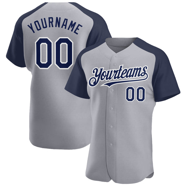 Custom White Royal Pinstripe Royal-Light Blue Authentic Raglan Sleeves  Baseball Jersey