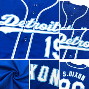 Custom Royal Gold-Orange Authentic Baseball Jersey