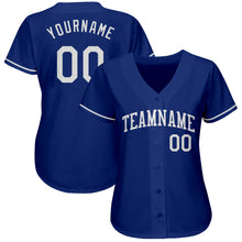 Load image into Gallery viewer, Custom Royal White Authentic Baseball Jersey
