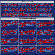 Load image into Gallery viewer, Custom Royal Light Blue-Red Authentic Baseball Jersey
