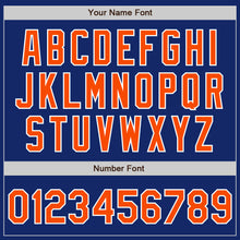 Load image into Gallery viewer, Custom Royal Orange-White Authentic Baseball Jersey
