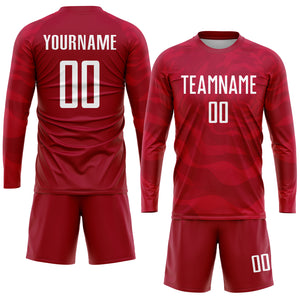 Custom Red White Sublimation Soccer Uniform Jersey