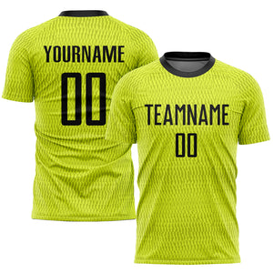 Custom Gold Black-White Sublimation Soccer Uniform Jersey