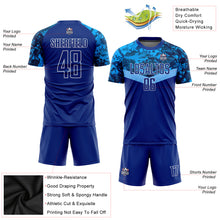 Load image into Gallery viewer, Custom Royal Royal-Light Blue Sublimation Soccer Uniform Jersey
