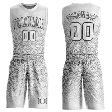 Custom Royal White-Light Blue Round Neck Sublimation Basketball Suit Jersey