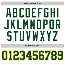 Load image into Gallery viewer, Custom White Green-Gold Authentic Throwback Basketball Jersey
