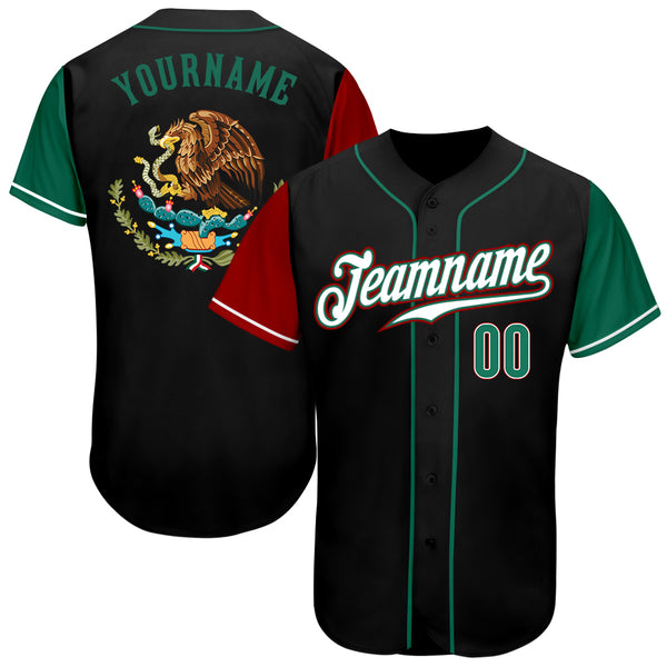 Black and green baseball jersey online