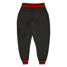 Load image into Gallery viewer, Custom Black Black-Red Sports Pants
