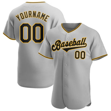 Custom Purple Black-Gold Authentic Split Fashion Baseball Jersey