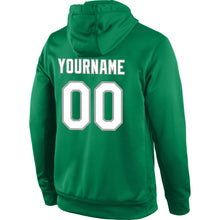Load image into Gallery viewer, Custom Stitched Kelly Green White-Gray Sports Pullover Sweatshirt Hoodie

