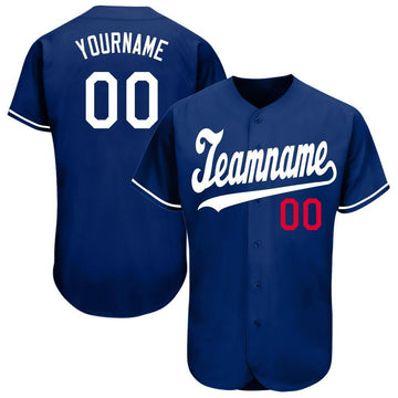 Custom Gray Red-Navy Authentic Fade Fashion Baseball Jersey Discount