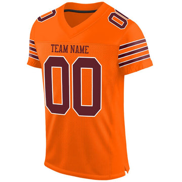 Custom Orange Football Jerseys  Orange Football Team Uniforms – Fiitg
