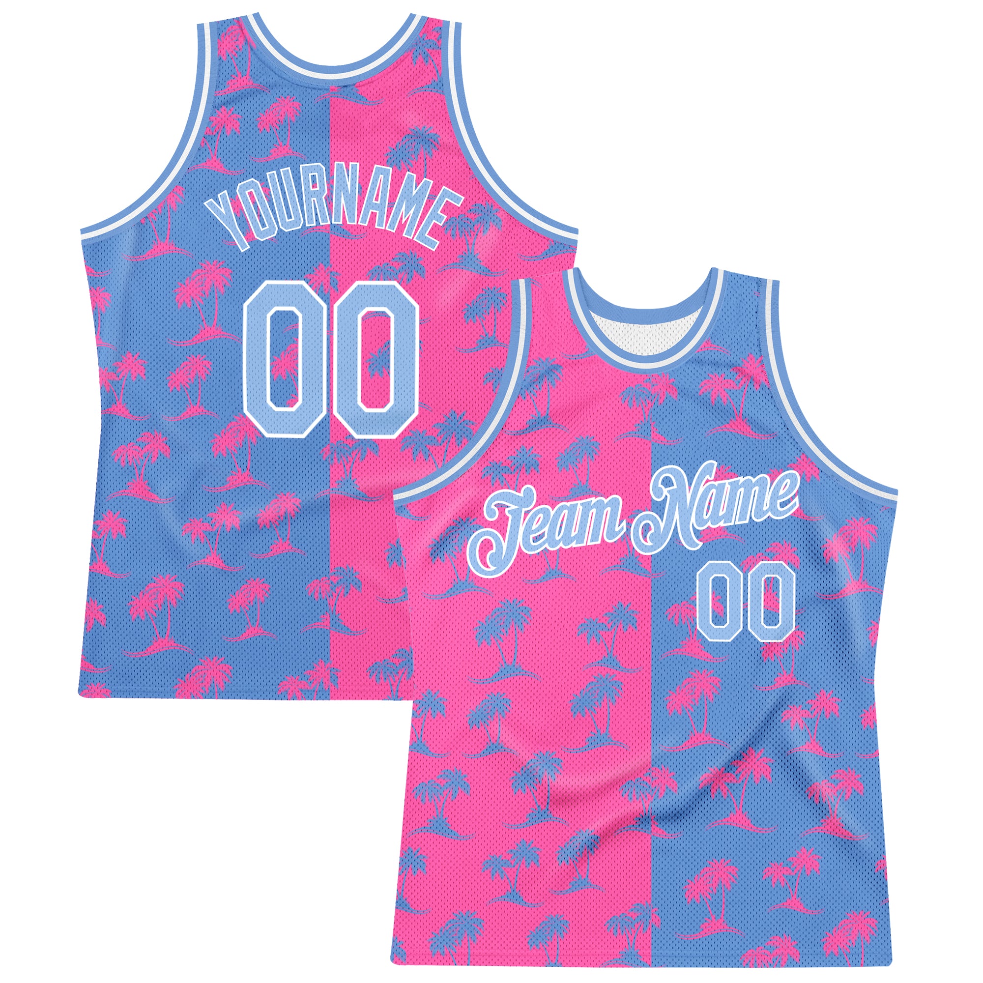 KXK Custom Pink Aqua-White Graffiti Pattern Sets Lightning Basketball Jersey
