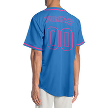 Load image into Gallery viewer, Custom Powder Blue Powder Blue-Pink Authentic Baseball Jersey
