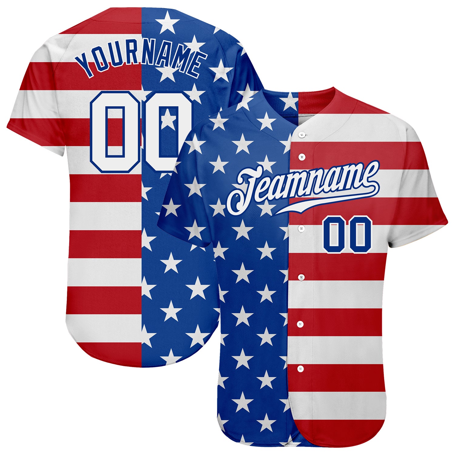 Blue White-Red Custom Baseball Jersey – The Jersey Nation