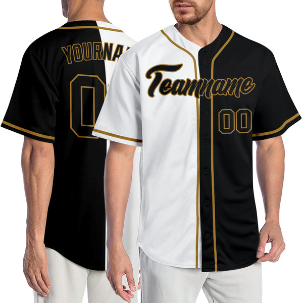 Create Baseball Black Black Authentic Old Gold Jersey Clearance