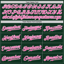 Load image into Gallery viewer, Custom Green Pink-Gray Authentic Split Fashion Baseball Jersey
