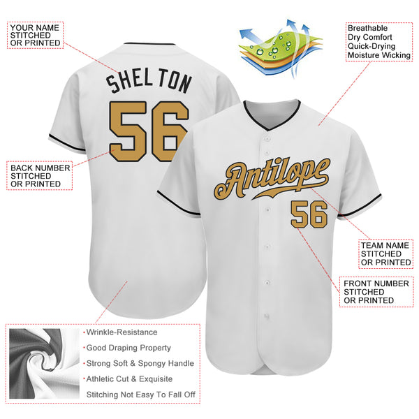 Custom White Old Gold-Royal Baseball Jersey – FiitgCustom